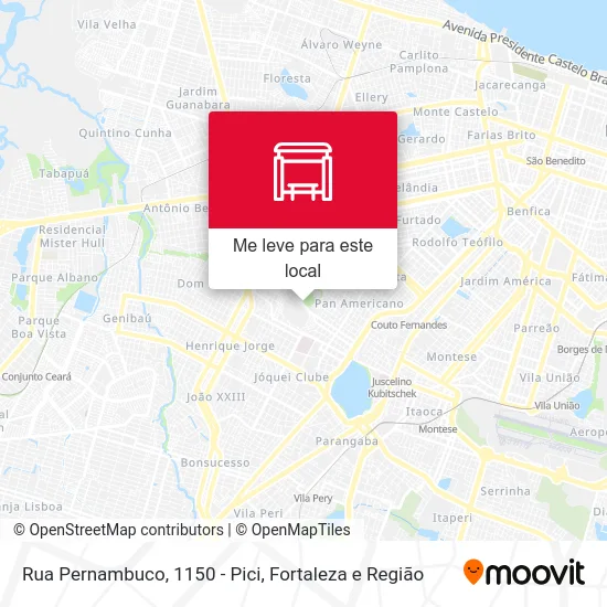 Rua Pernambuco, 1150 - Pici mapa