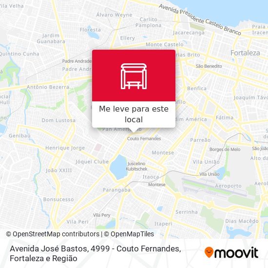 Avenida José Bastos, 4999 - Couto Fernandes mapa