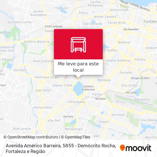 Avenida Américo Barreira, 5855 - Demócrito Rocha mapa