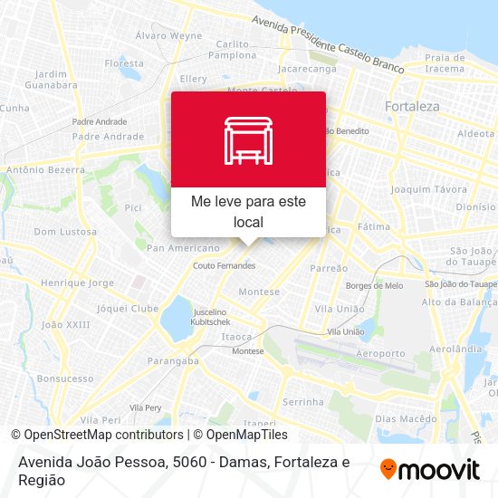 Avenida João Pessoa, 5060 - Damas mapa