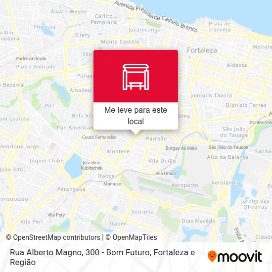 Rua Alberto Magno, 300 - Bom Futuro mapa