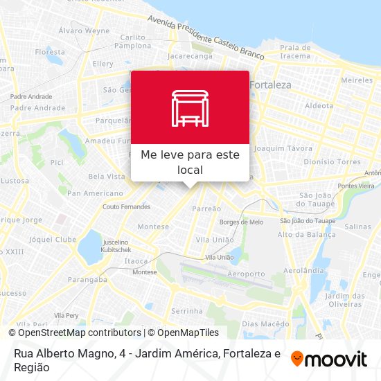 Rua Alberto Magno, 4 - Jardim América mapa