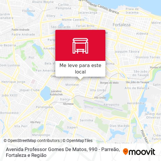 Avenida Professor Gomes De Matos, 990 - Parreão mapa