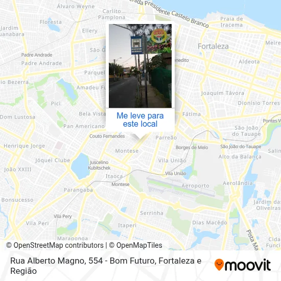Rua Alberto Magno, 554 - Bom Futuro mapa