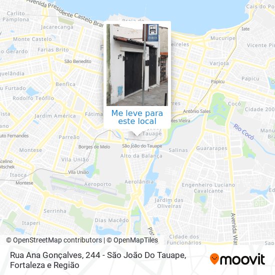 Rua Ana Gonçalves, 244 - São João Do Tauape mapa