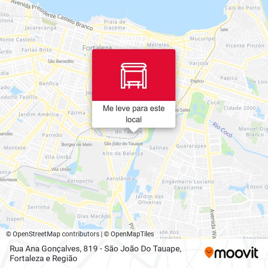 Rua Ana Gonçalves, 819 - São João Do Tauape mapa