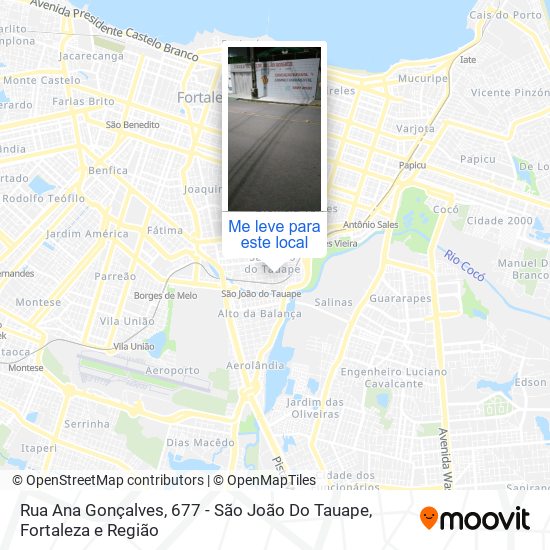 Rua Ana Gonçalves, 677 - São João Do Tauape mapa