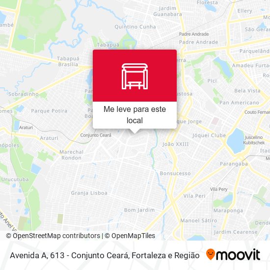 Avenida A, 613 - Conjunto Ceará mapa