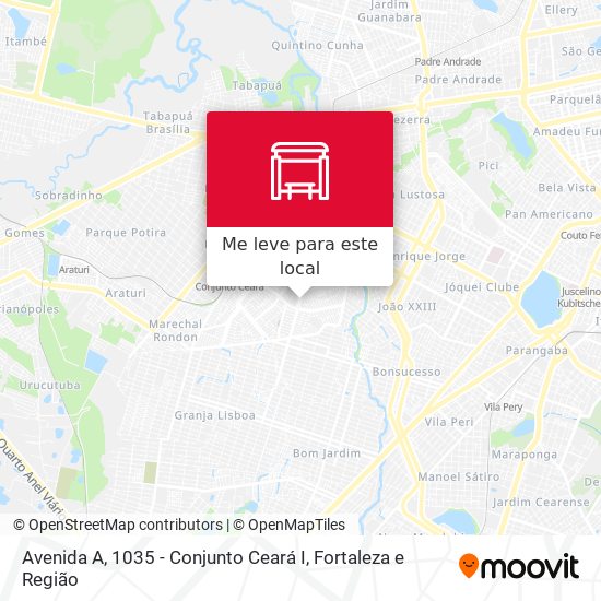 Avenida A, 1035 - Conjunto Ceará I mapa