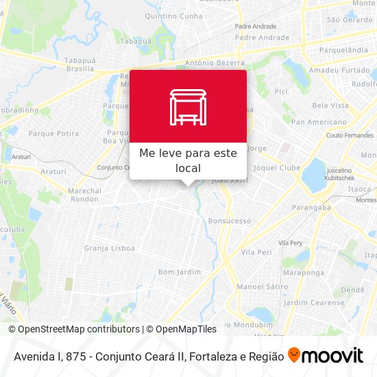 Avenida I, 875 - Conjunto Ceará II mapa