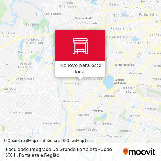 Faculdade Integrada Da Grande Fortaleza - João XXIII mapa