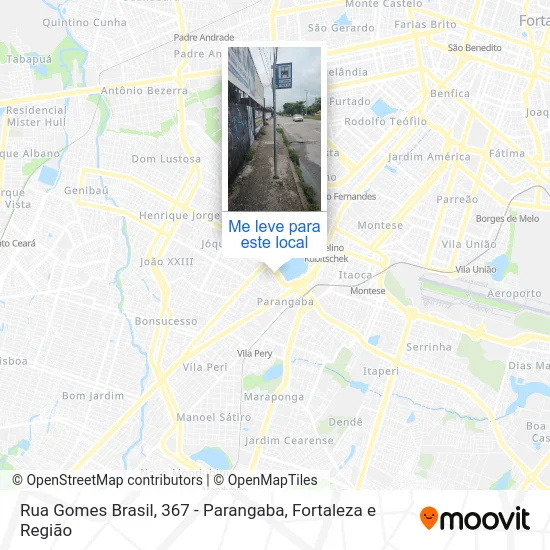Rua Gomes Brasil, 367 - Parangaba mapa