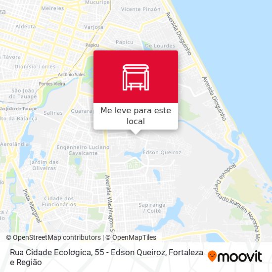 Rua Cidade Ecolơgica, 55 - Edson Queiroz mapa