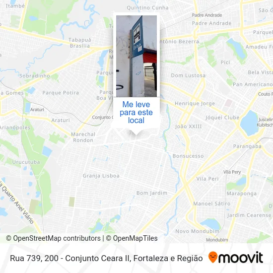 Rua 739, 200 - Conjunto Ceara II mapa