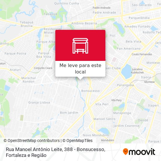 Rua Manoel Antônio Leite, 388 - Bonsucesso mapa