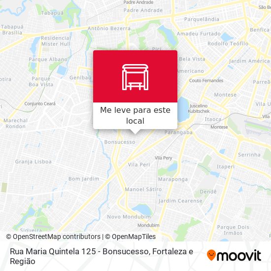 Rua Maria Quintela 125 - Bonsucesso mapa