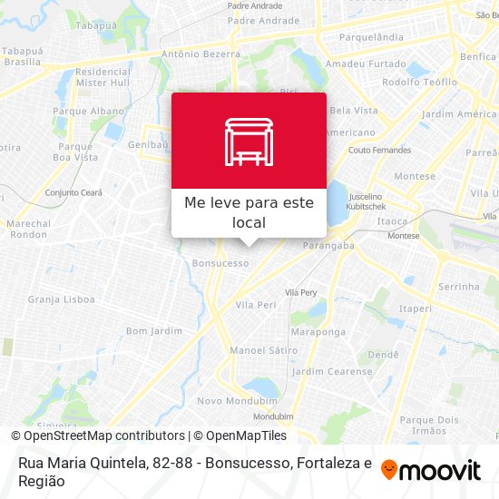 Rua Maria Quintela, 82-88  - Bonsucesso mapa