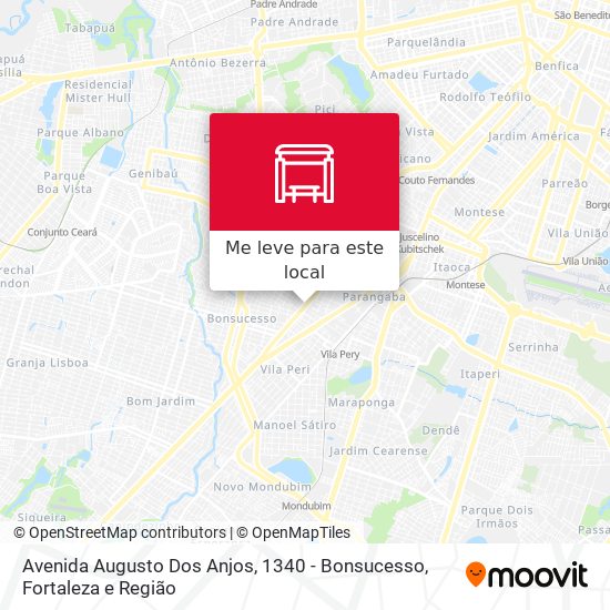 Avenida Augusto Dos Anjos, 1340 - Bonsucesso mapa