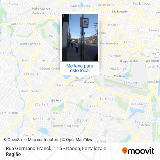 Rua Germano Franck, 115 - Itaoca mapa