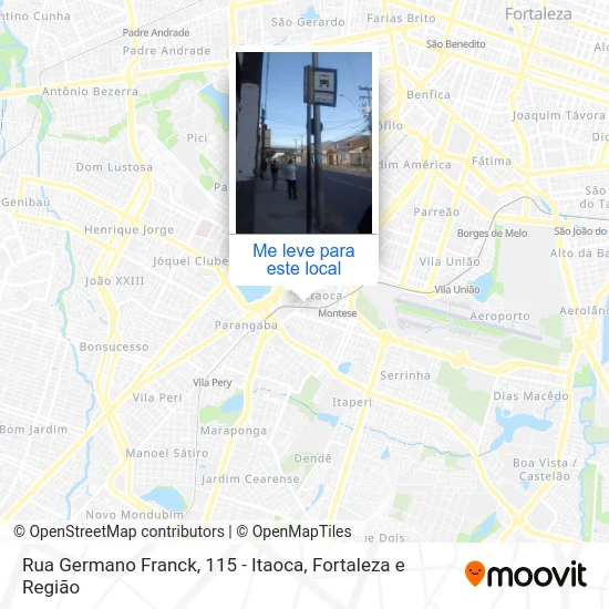 Rua Germano Franck, 115 - Itaoca mapa