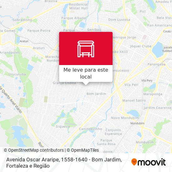Avenida Oscar Araripe, 1558-1640 - Bom Jardim mapa