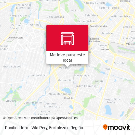 Panificadora - Vila Pery mapa
