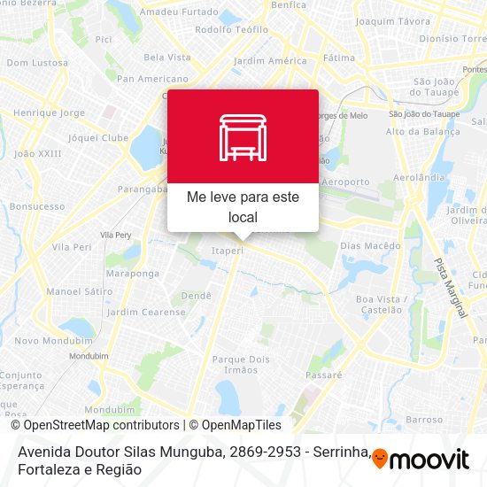 Avenida Doutor Silas Munguba, 2869-2953 - Serrinha mapa
