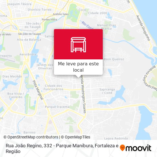 Rua João Regino, 332 - Parque Manibura mapa