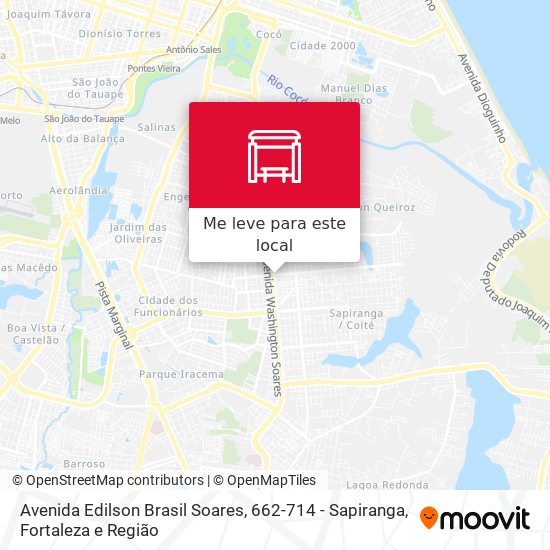 Avenida Edilson Brasil Soares, 662-714 - Sapiranga mapa