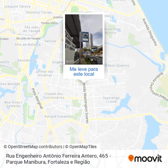 Rua Engenheiro Antônio Ferreira Antero, 465 - Parque Manibura mapa