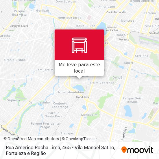 Rua Américo Rocha Lima, 465 - Vila Manoel Sátiro mapa