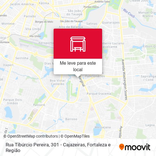 Rua Tibúrcio Pereira, 301 - Cajazeiras mapa