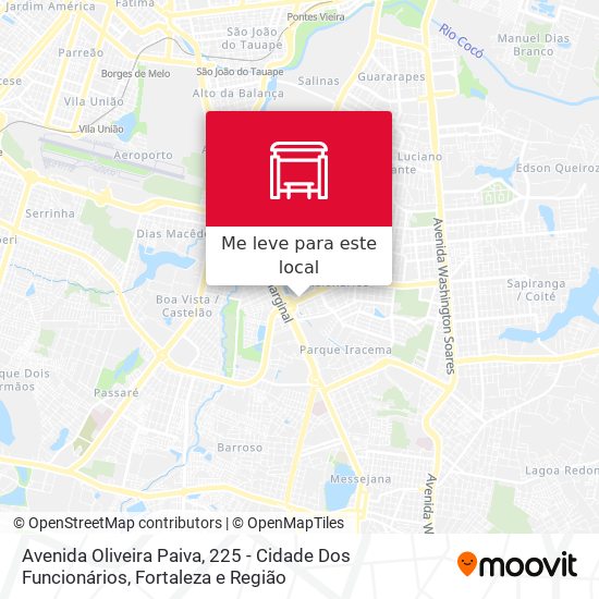 Avenida Oliveira Paiva, 225 - Cidade Dos Funcionários mapa