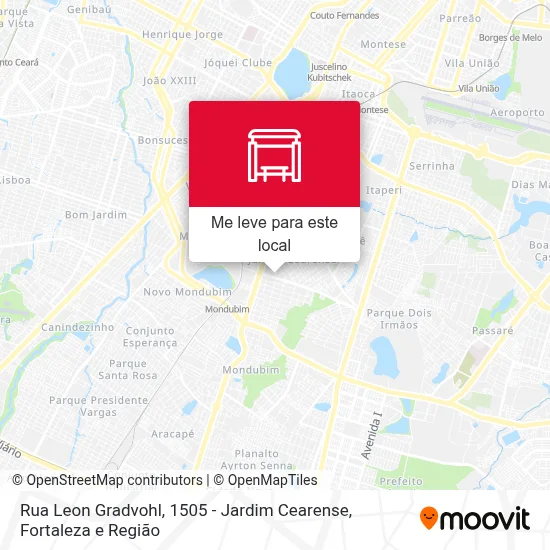 Rua Leon Gradvohl, 1505 - Jardim Cearense mapa