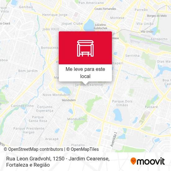 Rua Leon Gradvohl, 1250 - Jardim Cearense mapa