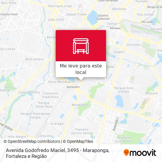 Avenida Godofredo Maciel, 3495 - Maraponga mapa