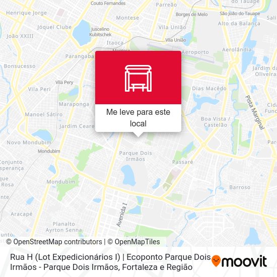 Rua H (Lot Expedicionários I) | Ecoponto Parque Dois Irmãos - Parque Dois Irmãos mapa