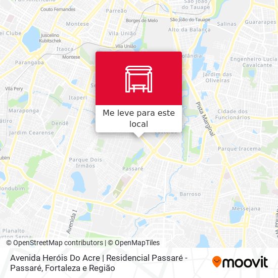 Avenida Heróis Do Acre | Residencial Passaré - Passaré mapa