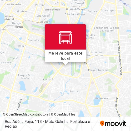 Rua Adélia Feijó, 113 - Mata Galinha mapa