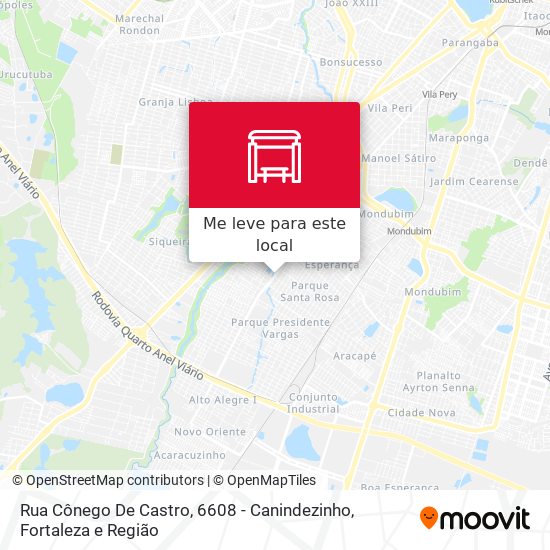 Rua Cônego De Castro, 6608 - Canindezinho mapa