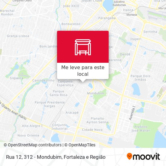 Rua 12, 312 - Mondubim mapa