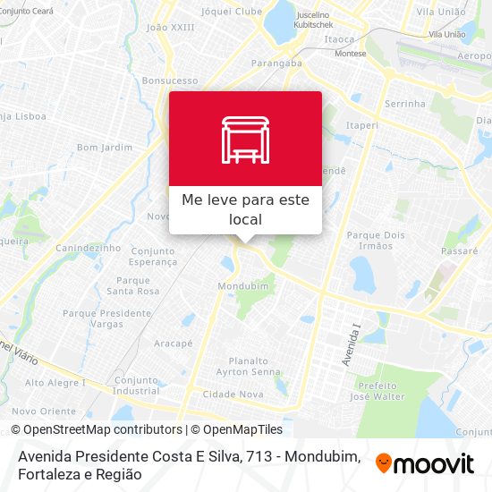 Avenida Presidente Costa E Silva, 713 - Mondubim mapa