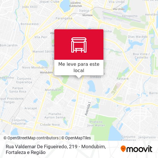 Rua Valdemar De Figueiredo, 219 - Mondubim mapa