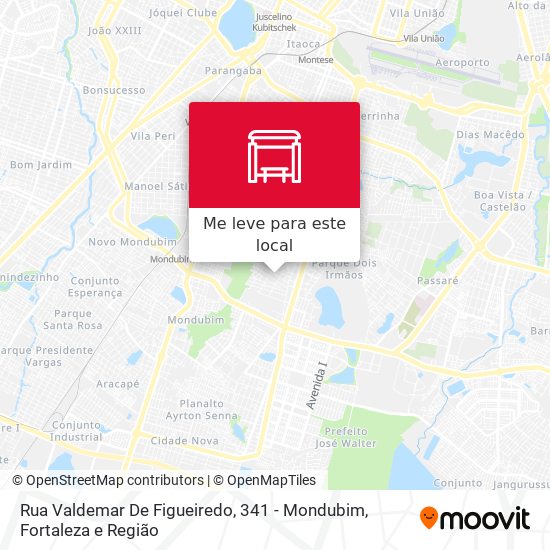 Rua Valdemar De Figueiredo, 341 - Mondubim mapa