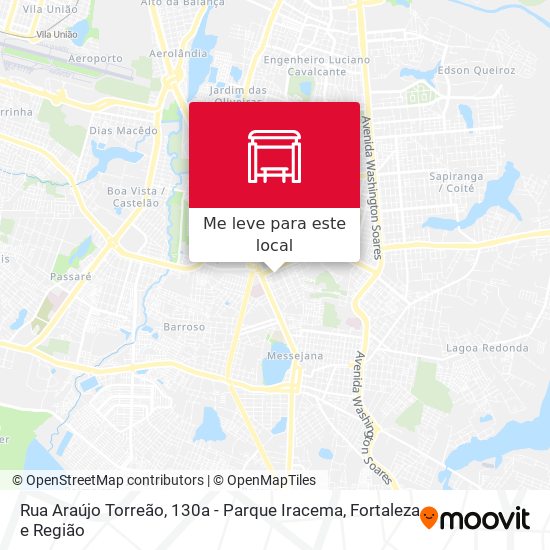 Rua Araújo Torreão, 130a - Parque Iracema mapa