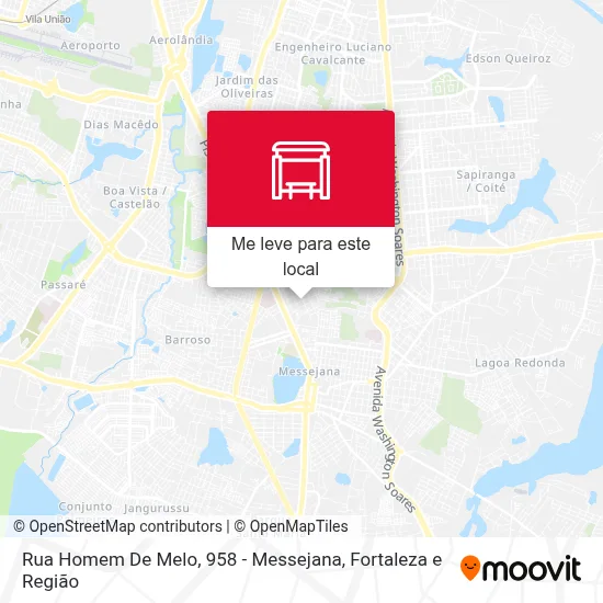 Rua Homem De Melo, 958 - Messejana mapa