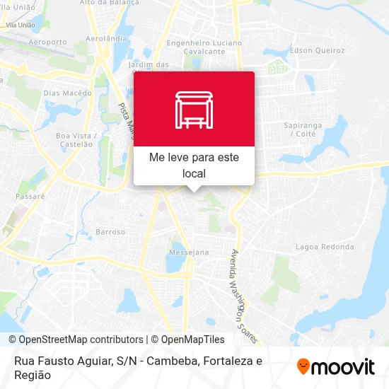 Rua Fausto Aguiar, S / N - Cambeba mapa