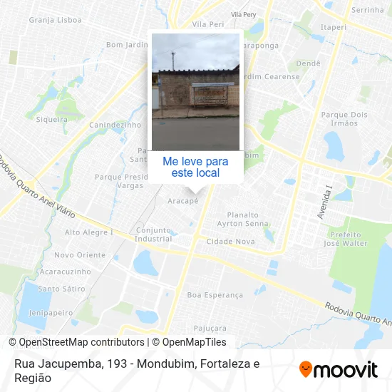 Rua Jacupemba, 193 - Mondubim mapa