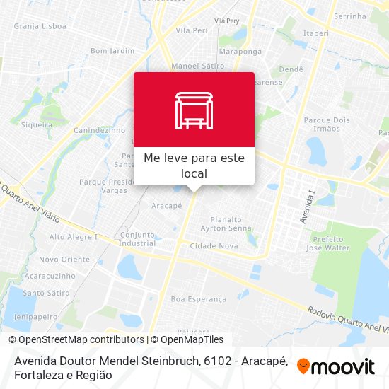 Avenida Doutor Mendel Steinbruch, 6102 - Aracapé mapa