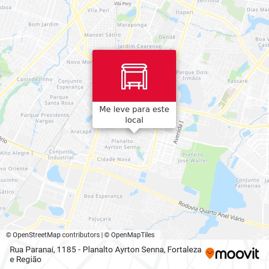 Rua Paranaí, 1185 - Planalto Ayrton Senna mapa